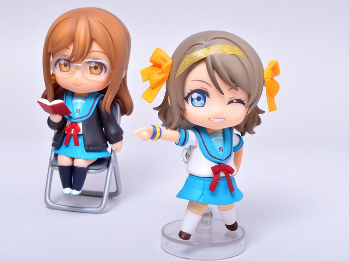 RTこのハルヒ曜ちゃんあまりに似合ってたんで思わずねんどろ雑再現しちゃったよね。大変かわいい。 RTこのハルヒ曜ちゃんあまりに似合ってたんで思わずねんどろ雑再現しちゃったよね。大変かわいい。
