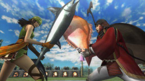 F外失戦国BASARAだと生で振り回される魚介類が見れますね F外失戦国BASARAだと生で振り回される魚介類が見れますね