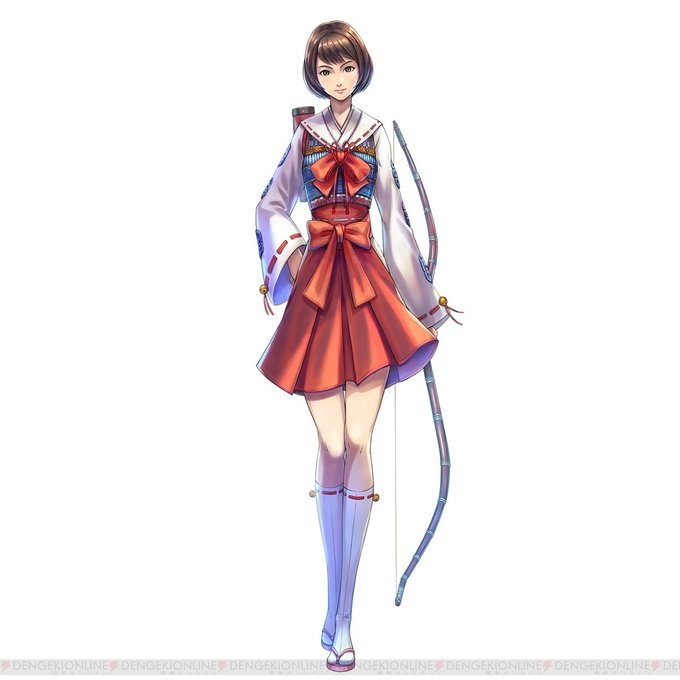 あと、最近可愛い衣装だなと思っているのが、『戦国BASARA』シリーズに登場する鶴姫の衣装!セーラー服と巫女装束を掛け合 あと、最近可愛い衣装だなと思っているのが、『戦国BASARA』シリーズに登場する鶴姫の衣装!セーラー服と巫女装束を掛け合