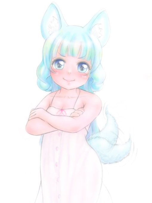 過去のアナログをデジタルへ~(#^^#)#女の子イラスト#けものみち「旗揚!けものみち」のロリっ子シグレちゃんをデジタル 過去のアナログをデジタルへ~(#^^#)#女の子イラスト#けものみち「旗揚!けものみち」のロリっ子シグレちゃんをデジタル