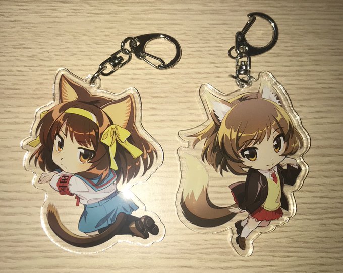 ハルヒと佐々木のアクキーができました。めちゃくちゃ可愛い。秋葉原超同人祭で頒布させていただければ思います(エア参加ですが ハルヒと佐々木のアクキーができました。めちゃくちゃ可愛い。秋葉原超同人祭で頒布させていただければ思います(エア参加ですが