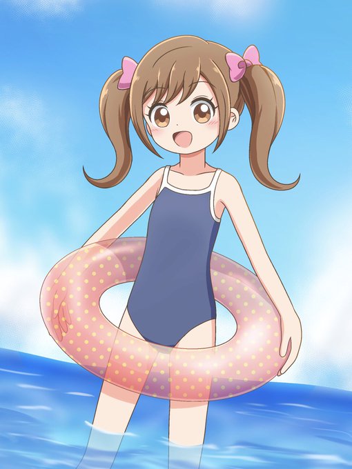 RT>尊い… さんに便乗して、私も うきわ×スク水 のこころちゃんを描いてみました。うきわが同じデザインなのはリス RT>尊い… さんに便乗して、私も うきわ×スク水 のこころちゃんを描いてみました。うきわが同じデザインなのはリス