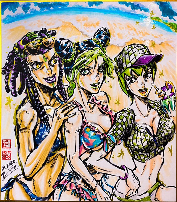 サマーシーズン到来❗️🏖👙✨#お盆休み #夏休み #納涼 #JJBA #jojo #jojo_anime #stoneo サマーシーズン到来❗️🏖👙✨#お盆休み #夏休み #納涼 #JJBA #jojo #jojo_anime #stoneo