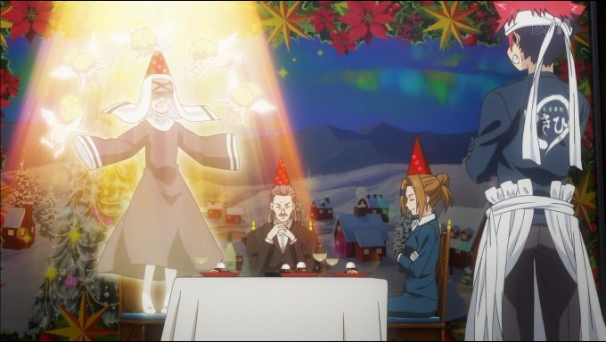 アニメ「食戟のソーマ 豪ノ皿」7話#shokugeki_anime"召される~"と"コーヒークランブルの精"は笑った😆劇 アニメ「食戟のソーマ 豪ノ皿」7話#shokugeki_anime"召される~"と"コーヒークランブルの精"は笑った😆劇