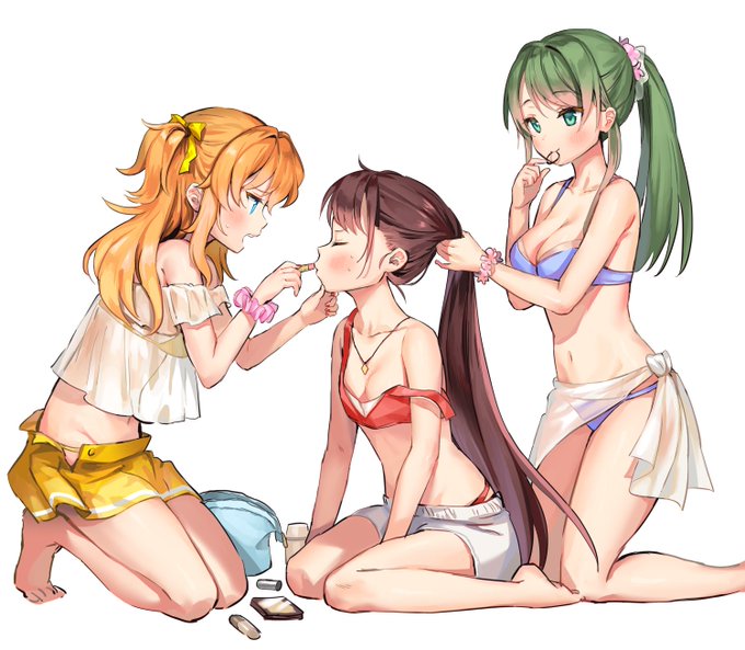 あの子たちの夏。らくがきのはずがガッツリ塗ってました#バトガ あの子たちの夏。らくがきのはずがガッツリ塗ってました#バトガ