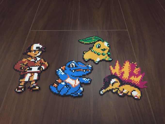 ワニノコとチコリータ追加で作成しました!金銀御三家作れたのでポケモンはこれにて終了🙏あとはメトロイドのサムスとベビーメト ワニノコとチコリータ追加で作成しました!金銀御三家作れたのでポケモンはこれにて終了🙏あとはメトロイドのサムスとベビーメト