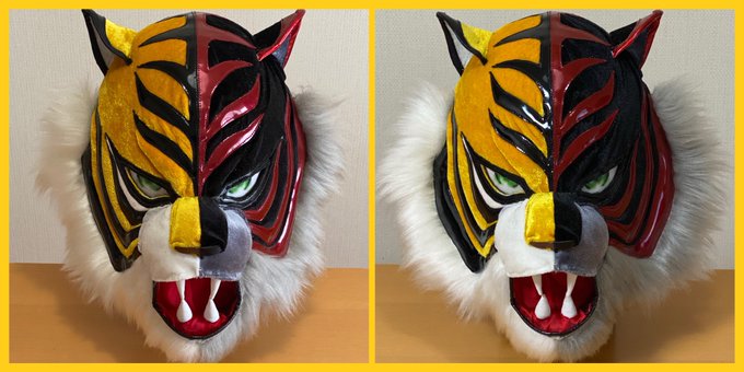 最近ネタがないのでマスクのお話🐯実は、僕が作ってるマスクは、人が被っても丸いシルエットに近くなるように、すこーし工夫をし 最近ネタがないのでマスクのお話🐯実は、僕が作ってるマスクは、人が被っても丸いシルエットに近くなるように、すこーし工夫をし