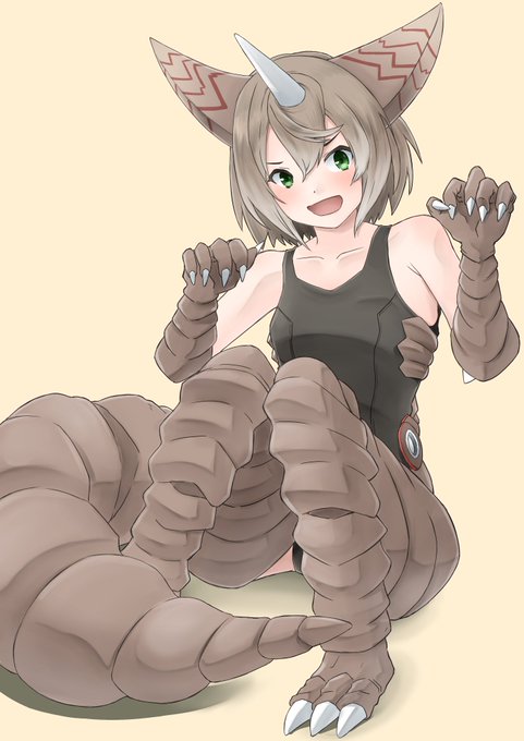 お題箱より「ウルトラ怪獣擬人化計画のゴモラ」ちゃんをリクエストしていただきました!#ウルトラ怪獣擬人化計画 #怪獣娘#ゴ お題箱より「ウルトラ怪獣擬人化計画のゴモラ」ちゃんをリクエストしていただきました!#ウルトラ怪獣擬人化計画 #怪獣娘#ゴ
