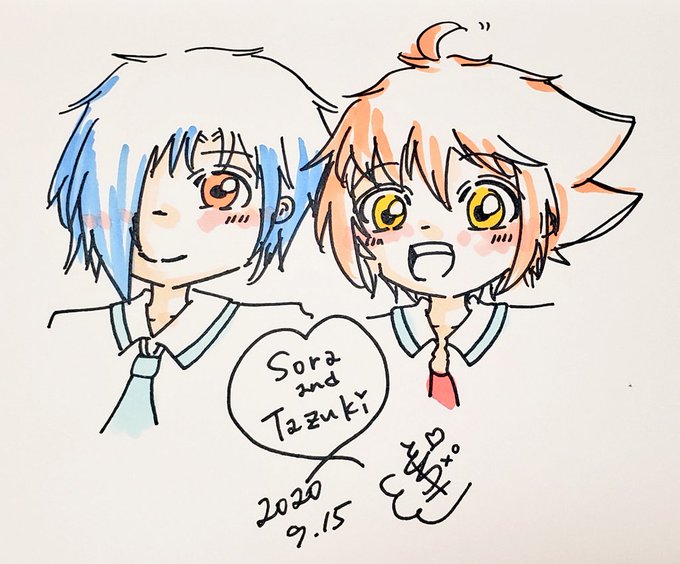 やっぱ、そらたづは描くの楽しいねー!#ミイラの飼い方#柏木空#神谷他月 やっぱ、そらたづは描くの楽しいねー!#ミイラの飼い方#柏木空#神谷他月