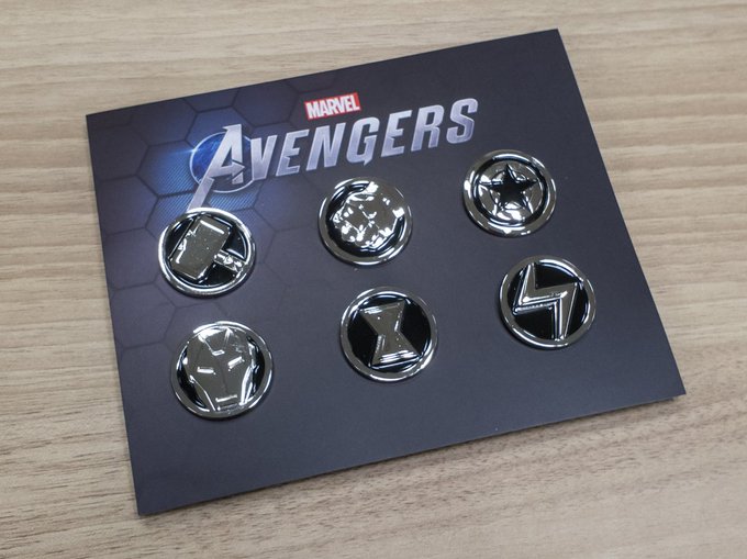 本日発売『Marvel's Avengers(アベンジャーズ)』の非売品ワッペン&ピンバッジセット(インテル株式 本日発売『Marvel's Avengers(アベンジャーズ)』の非売品ワッペン&ピンバッジセット(インテル株式
