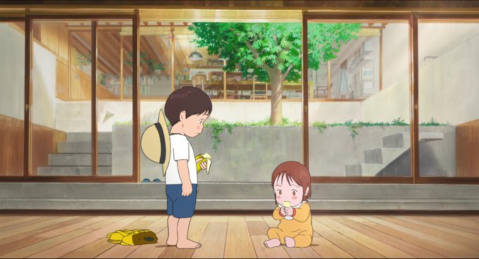 未来のミライ 細田守監督・脚本・原作くんちゃんは四歳位? お母さんは出産から帰ってきて、やがて未来ちゃんと命名。この 未来のミライ 細田守監督・脚本・原作くんちゃんは四歳位? お母さんは出産から帰ってきて、やがて未来ちゃんと命名。この
