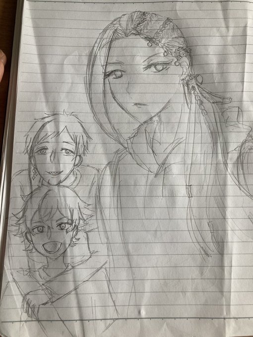 版権だけど今日は色々描きました!3枚目は今日のお供でもある、録り溜めしてたムヒョロジから好きなキャラ2人ー 版権だけど今日は色々描きました!3枚目は今日のお供でもある、録り溜めしてたムヒョロジから好きなキャラ2人ー
