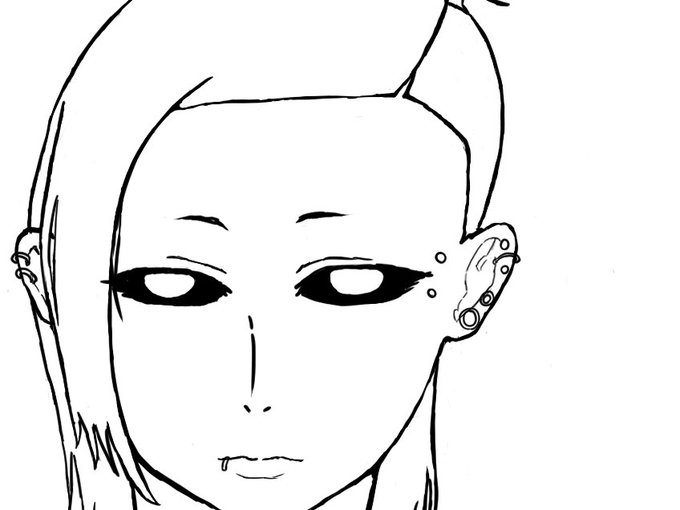 ウタさん描いてるよ色とかはこれから…#東京喰種 #イラスト ウタさん描いてるよ色とかはこれから…#東京喰種 #イラスト