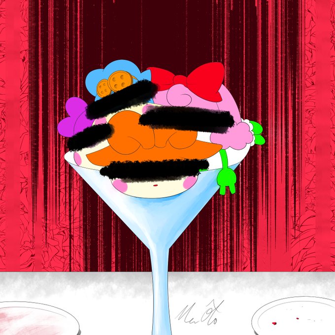 #ここたま版深夜の真剣お絵描き60分一本勝負宮澤賢治の『注文の多い料理店』で二人の紳士はすんでのところで扉の向こうへ行か #ここたま版深夜の真剣お絵描き60分一本勝負宮澤賢治の『注文の多い料理店』で二人の紳士はすんでのところで扉の向こうへ行か