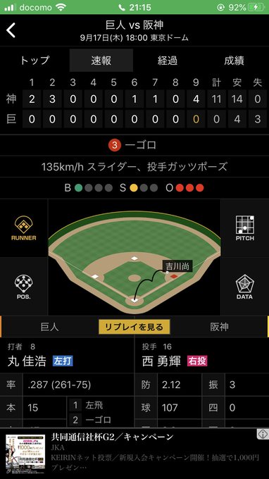 とらほー!!!!!!!!!!!西が二試合連続完封!!!!!!近本も二本ドガーンとホームラン!!ボーアも久しぶりのファイア とらほー!!!!!!!!!!!西が二試合連続完封!!!!!!近本も二本ドガーンとホームラン!!ボーアも久しぶりのファイア