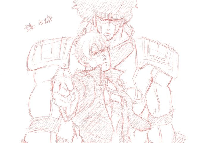 投稿するの忘れてた。。昨日 君をジョジョ風で描いたよ。配信で投げてくれたらジョジョ風に描くよ()#世界Vライバープロ 投稿するの忘れてた。。昨日 君をジョジョ風で描いたよ。配信で投げてくれたらジョジョ風に描くよ()#世界Vライバープロ