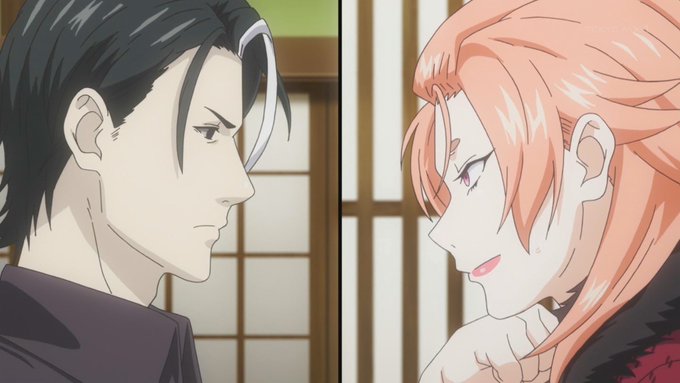 薊と真凪ご夫婦。離れている時間があっても、やっぱ夫婦は夫婦だなぁと和んだ。良い夫婦(´へωへ`*) #shokugeki 薊と真凪ご夫婦。離れている時間があっても、やっぱ夫婦は夫婦だなぁと和んだ。良い夫婦(´へωへ`*) #shokugeki