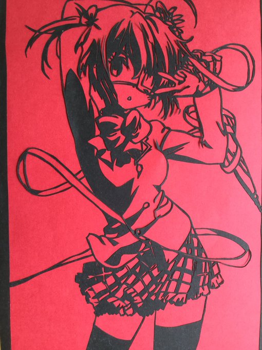 切り絵やったにゃ!下手くそだけどよかったらいいねとか下さいにゃ#切り絵 #中二病でも恋がしたい 切り絵やったにゃ!下手くそだけどよかったらいいねとか下さいにゃ#切り絵 #中二病でも恋がしたい