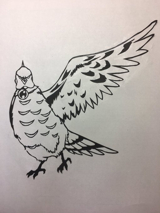 だいぶ前に卯皐月ちゃんからリクを頂いたルリオやっと出来ました!羽って難しいね!!#切り絵 #鬼灯の冷徹 だいぶ前に卯皐月ちゃんからリクを頂いたルリオやっと出来ました!羽って難しいね!!#切り絵 #鬼灯の冷徹