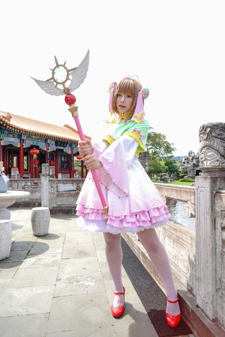 *CosplayCCさくら / 木之本桜🌸クリアカード編 2巻表紙のお衣装🎀photo* *CosplayCCさくら / 木之本桜🌸クリアカード編 2巻表紙のお衣装🎀photo*