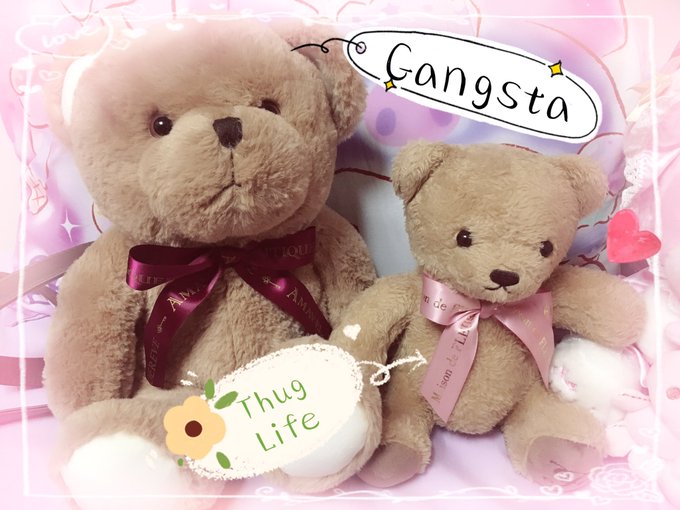 最近うちに来たAmavelとMaison de FLEURのくまさん。名前はギャングスタとサグライフです。 最近うちに来たAmavelとMaison de FLEURのくまさん。名前はギャングスタとサグライフです。