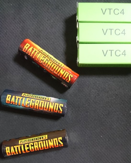 PUBG風バッテリーリラップ✕3本なおPUBGはやった事ありません_(┐「ε:)_#VAPE#バッテリー#PUBG#ドン PUBG風バッテリーリラップ✕3本なおPUBGはやった事ありません_(┐「ε:)_#VAPE#バッテリー#PUBG#ドン