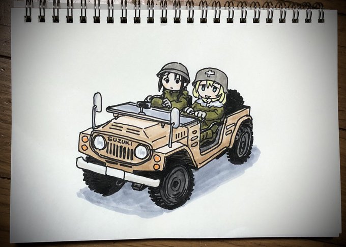ジムニー描かないと死ぬ病 #少女終末旅行 ジムニー描かないと死ぬ病 #少女終末旅行