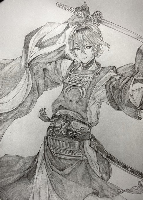 たまには模写をしたいって話。刀剣乱舞 三日月宗近リクエストありがとう😊#イラスト好きな人と繋がりたい #絵描きさんと繋 たまには模写をしたいって話。刀剣乱舞 三日月宗近リクエストありがとう😊#イラスト好きな人と繋がりたい #絵描きさんと繋
