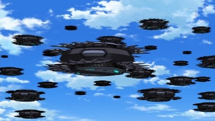 クロスアンジュに登場する楕円形無人兵器「ピレスロイド」はそのコンセプトから形状まで「バグじゃんこれ」と視聴者から言われま クロスアンジュに登場する楕円形無人兵器「ピレスロイド」はそのコンセプトから形状まで「バグじゃんこれ」と視聴者から言われま