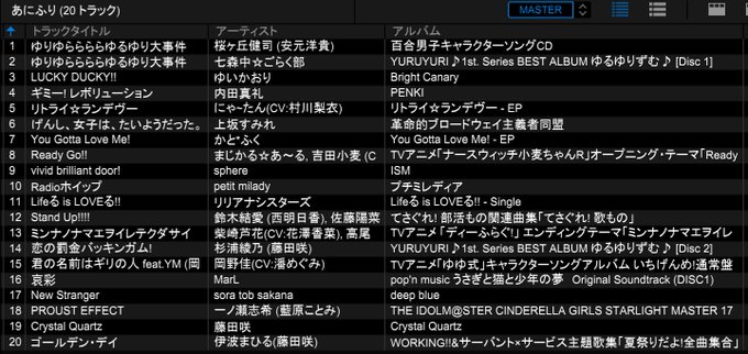 #あにふり お疲れさまでした!初のアニソン系DJ、好きな曲ばかりたくさんかけました💕めっちゃ楽しかったです!最後の曲はも #あにふり お疲れさまでした!初のアニソン系DJ、好きな曲ばかりたくさんかけました💕めっちゃ楽しかったです!最後の曲はも