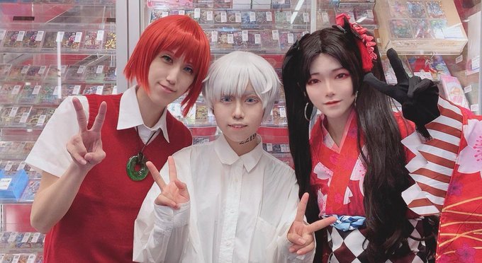 🌸本日のコスプレスタッフ🌸ㅤ チロル・まる・あにゅ太ㅤ魔法使いの嫁の羽鳥チセ、約束のネバーランドのノーマン、FGOのイシ 🌸本日のコスプレスタッフ🌸ㅤ チロル・まる・あにゅ太ㅤ魔法使いの嫁の羽鳥チセ、約束のネバーランドのノーマン、FGOのイシ
