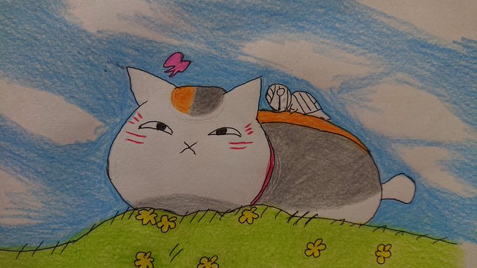 にゃんこ先生~とミーくん#絵描きさんと繋がたい #イラスト好きな人と繋がりたい #ミイラの飼い方 #夏目友人帳 にゃんこ先生~とミーくん#絵描きさんと繋がたい #イラスト好きな人と繋がりたい #ミイラの飼い方 #夏目友人帳