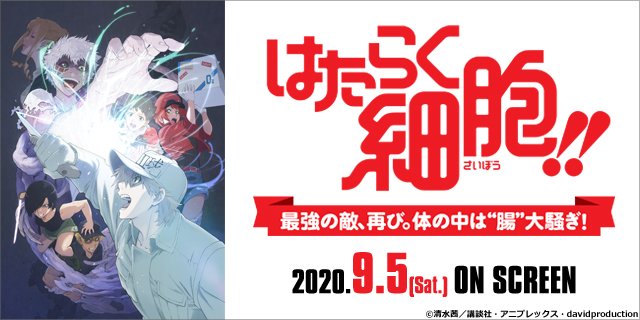 【10/1(木)上映時間②】『「はたらく細胞!!」最強の敵、再び。体の中は“腸”大騒ぎ!』14:35★公開4週目特典【サ 【10/1(木)上映時間②】『「はたらく細胞!!」最強の敵、再び。体の中は“腸”大騒ぎ!』14:35★公開4週目特典【サ
