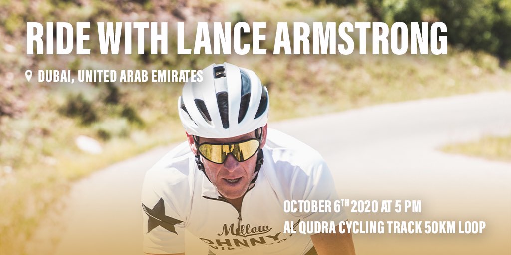 Join me tomorrow in 📍Dubai. Register for the ride at The Cycle Hub -  