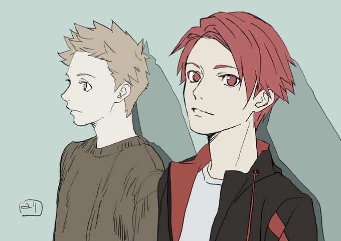 ドライブヘッド落描き。その後のタイガくんとジンくんを妄想してみる。 ドライブヘッド落描き。その後のタイガくんとジンくんを妄想してみる。