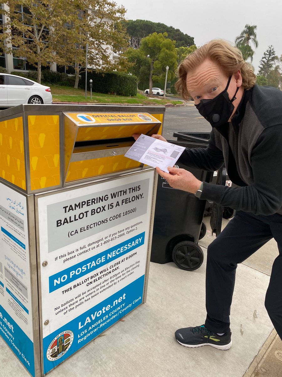 Just dropped off my ballot. Good luck, Kanye! 