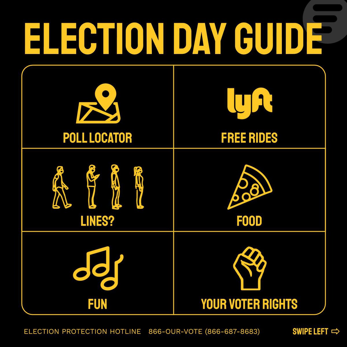 Heading to the polls???
Here are some tips! #EveryVoteCounts #ElectionDayGuide
#vote 