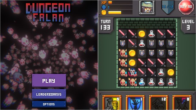 最小限のローグライトな仕組みを備えたパズルRPG『Dungeon Falan』レビュー。ザ・直球『Dungeon Rai 最小限のローグライトな仕組みを備えたパズルRPG『Dungeon Falan』レビュー。ザ・直球『Dungeon Rai