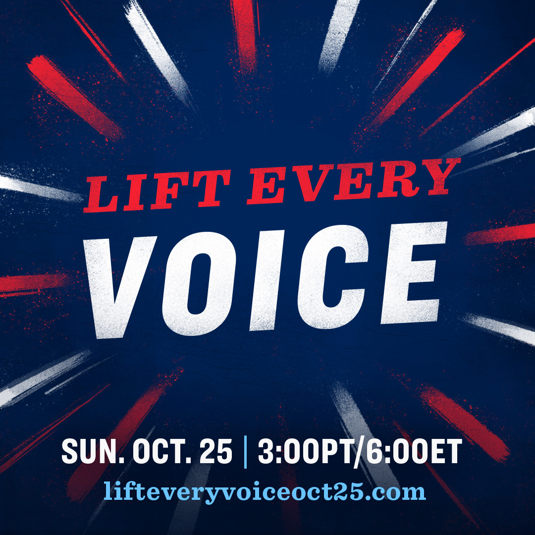Join me today to lift EVERY voice because every vote counts.

Tune in:  