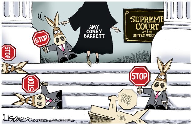 Amy Coney Barrett Confirmation Political Cartoon