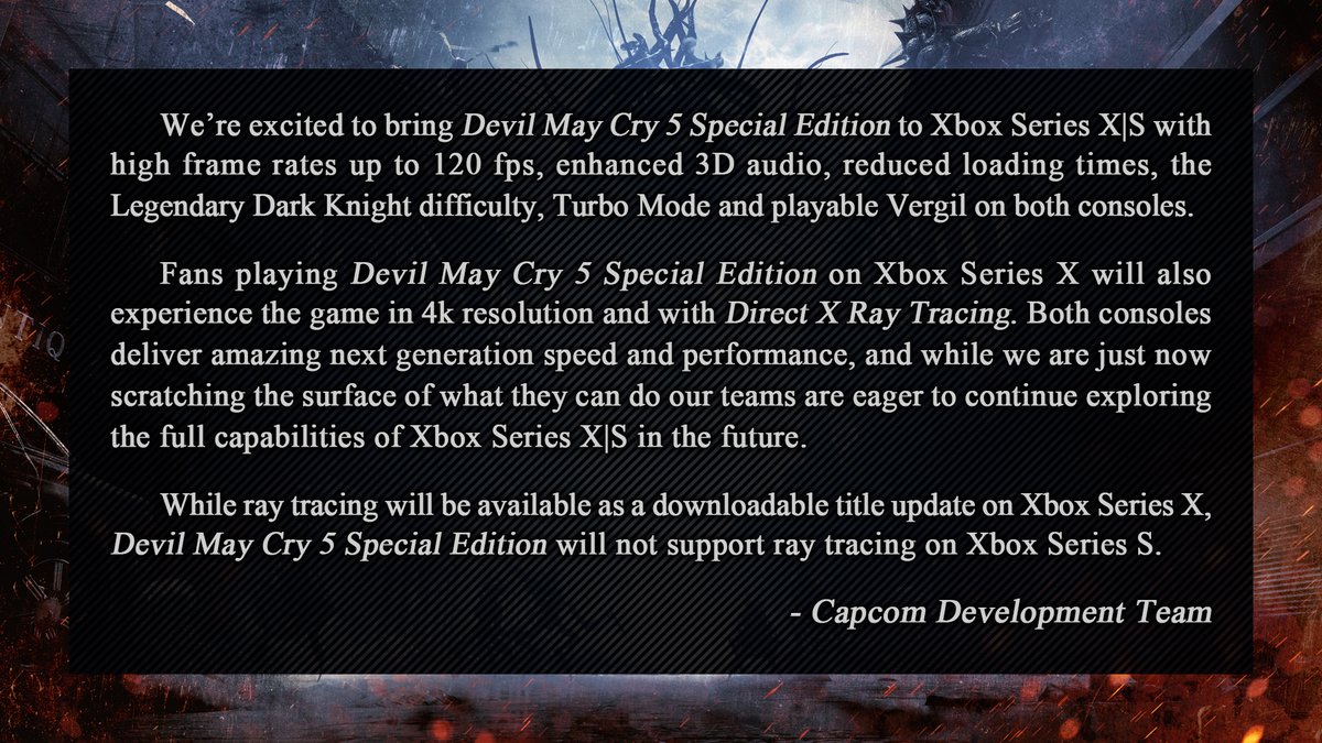 Devil May Cry 5 on PS5 and Xbox Series X will hit 60fps with ray tracing,  but at a cost