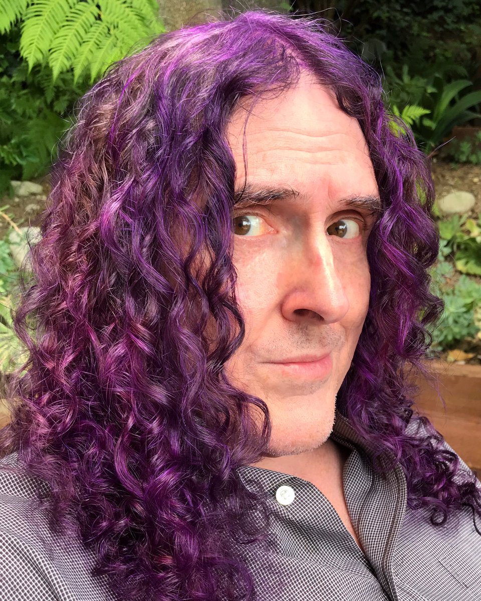My current mental state has absolutely nothing to do with the fact that I just let my daughter dye my hair purple. 