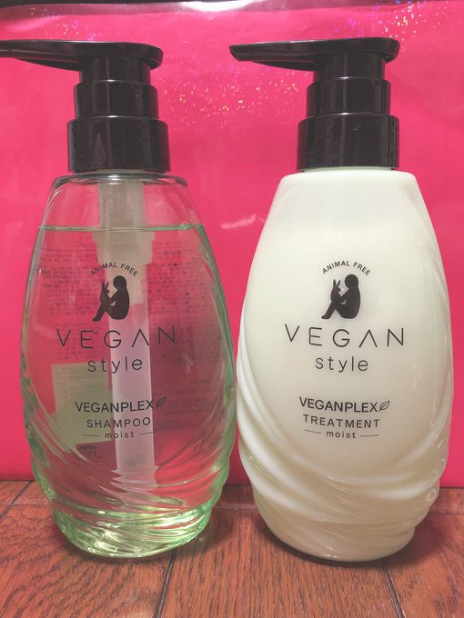 AEONで販売している🌱VEGAN STYLE🌱の🧴shampoo＋treatment🚿購入してみました‼︎😘➰🐇♥️a