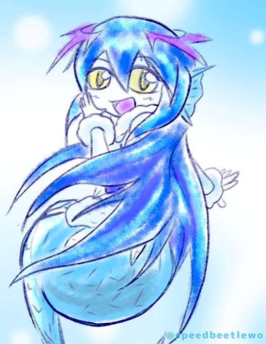 【水属性モンスター】でセイレンさん #オレカバトル版深夜の真剣お絵描き60分一本勝負 【水属性モンスター】でセイレンさん #オレカバトル版深夜の真剣お絵描き60分一本勝負