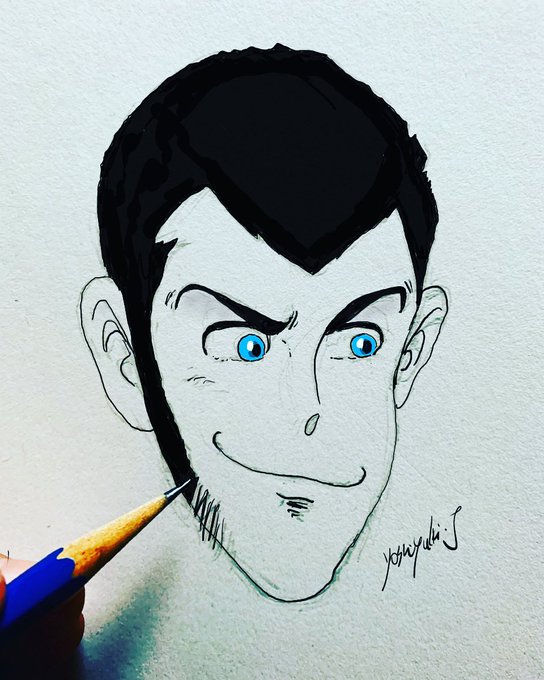 久しぶりに描いたルパン✨🖋☺️✨ #ルパン #ルパン三世 #lupin #lupin3 #lupinthethird 久しぶりに描いたルパン✨🖋☺️✨ #ルパン #ルパン三世 #lupin #lupin3 #lupinthethird