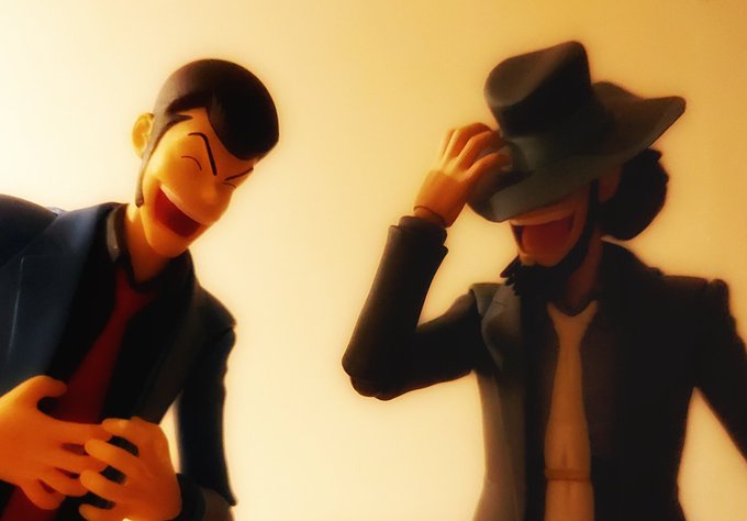 #夜のフィギュア撮影会11/30 お題 『仲が良さそうな二人』既出11月最後もルパンと次元(笑)#オモ写 #テキ撮 #ル #夜のフィギュア撮影会11/30 お題 『仲が良さそうな二人』既出11月最後もルパンと次元(笑)#オモ写 #テキ撮 #ル