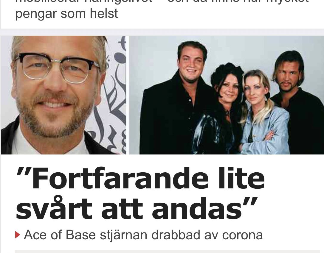 Visste inte att Mikael Damberg var med i Ace of Base. 