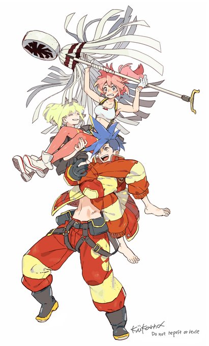 プロメアの絵です去年描きました。#fanart プロメアの絵です去年描きました。#fanart