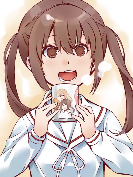 「プレゼントのマグカップを使うカナ」#みなみけ 「プレゼントのマグカップを使うカナ」#みなみけ
