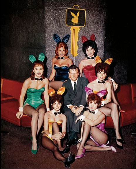 1960 - Hef at the Playboy Club Chicago.
#ScrapbookSaturday 